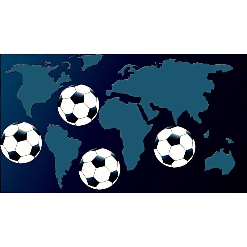 Modern Illustration Mural Wallpaper Map Living Room Wall Mural