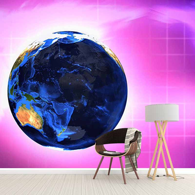 Modern Illustration Mural Wallpaper Map Living Room Wall Mural