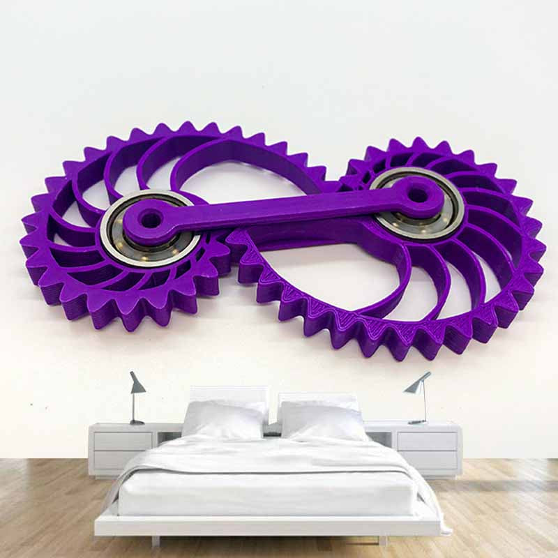 Decorative Photography Mural Wallpaper Gears Indoor Wall Mural