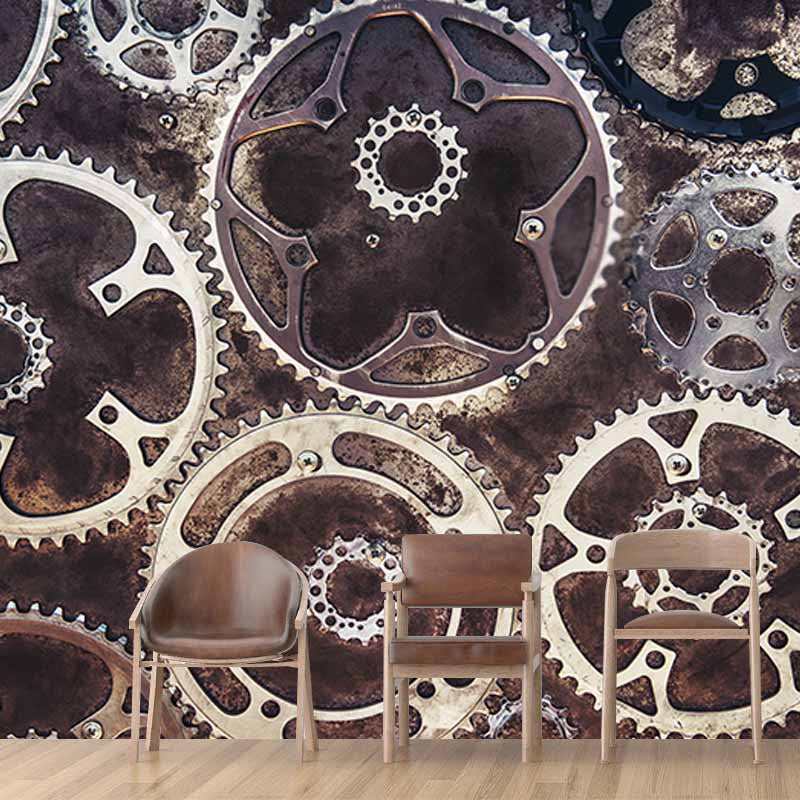 Decorative Photography Mural Wallpaper Gears Indoor Wall Mural