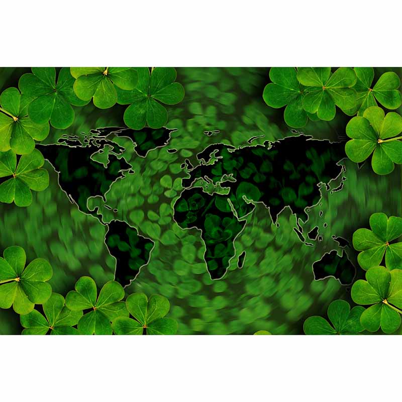 Washable Stain Resistant Mural Wallpaper Map Illustration Indoor Wall Mural