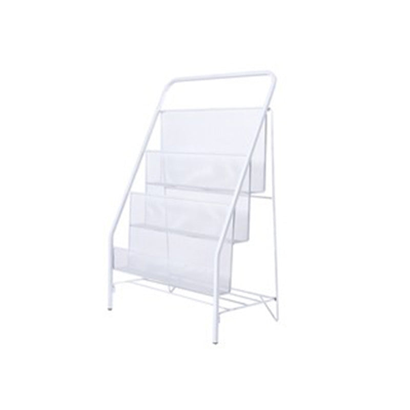 Iron Iron Scandinavo Ladder Bookshelf Vertical Chiuso Back Shelf per casa