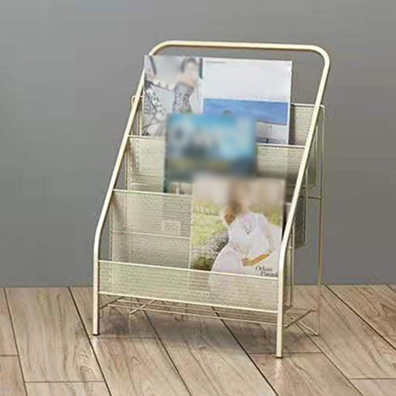 Iron Iron Scandinavo Ladder Bookshelf Vertical Chiuso Back Shelf per casa