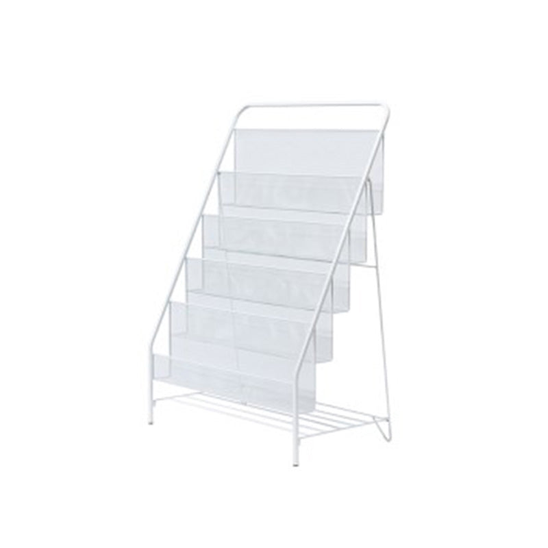 Iron Iron Scandinavo Ladder Bookshelf Vertical Chiuso Back Shelf per casa