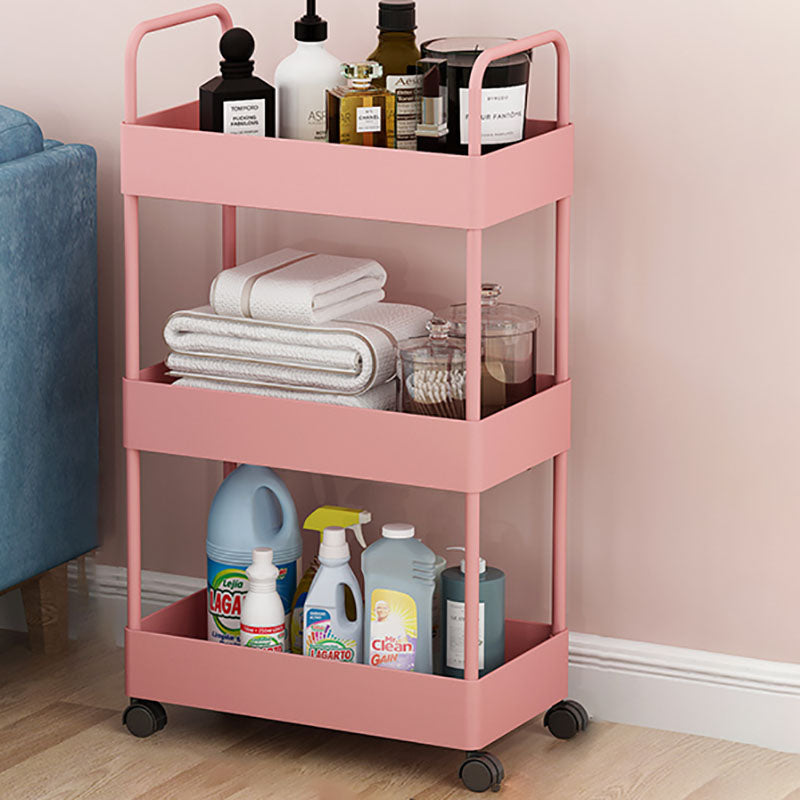 Contemporary Style Bookshelf with Casters Wheel Book Shelf for Home Office Study Room