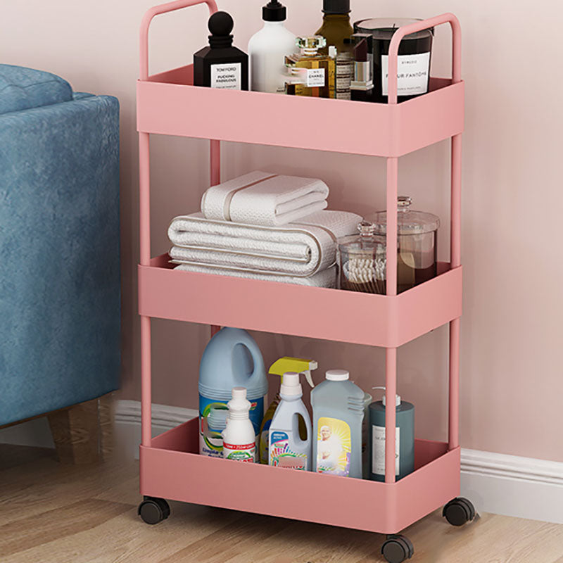 Contemporary Style Bookshelf with Casters Wheel Book Shelf for Home Office Study Room