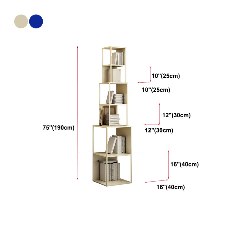Contemporary Style Bookshelf Open Shelf Bookcase for Home Office Study Room