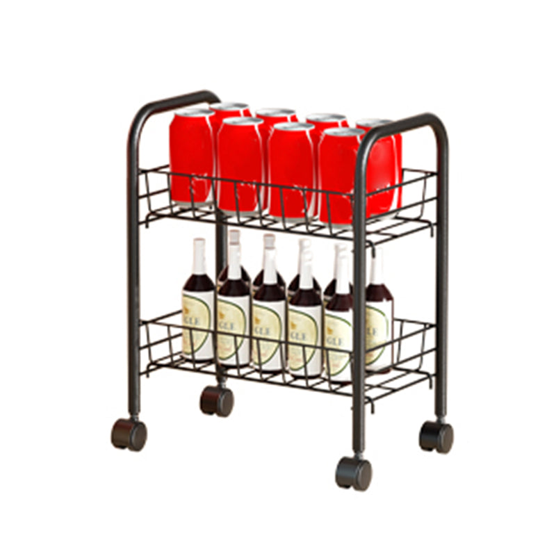 11"W Bookshelf Contemporary Style Bookcase with Casters for Home and Study Room