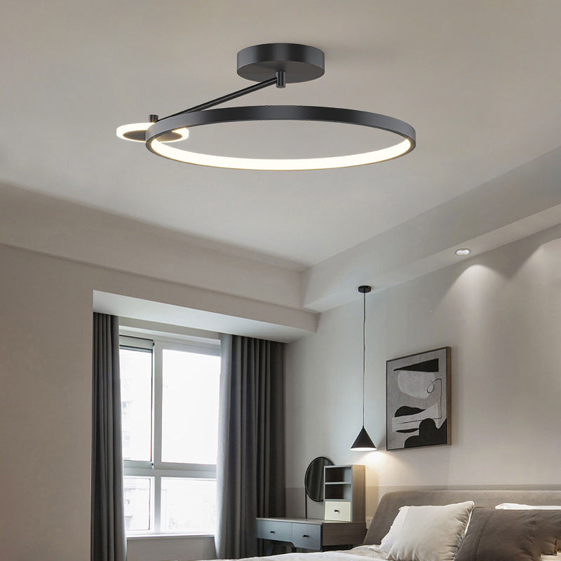 Luz de descarga de descarga circular contemporánea de metal 2 iluminación Flushmount Flushmount