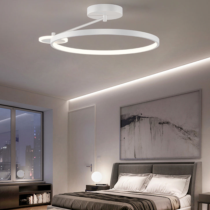 Luz de descarga de descarga circular contemporánea de metal 2 iluminación Flushmount Flushmount