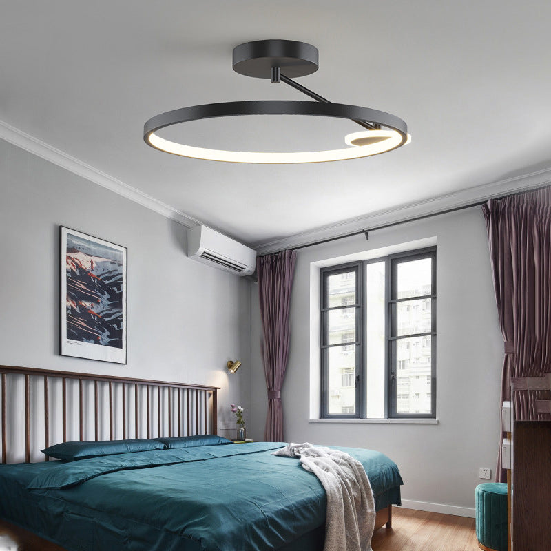 Luz de descarga de descarga circular contemporánea de metal 2 iluminación Flushmount Flushmount