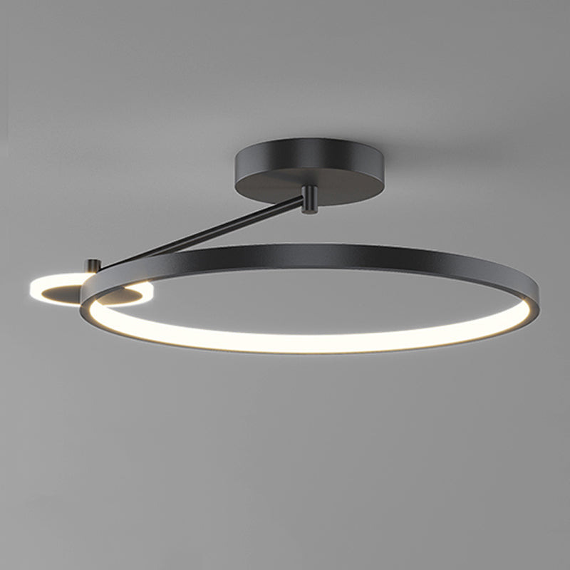 Luz de descarga de descarga circular contemporánea de metal 2 iluminación Flushmount Flushmount