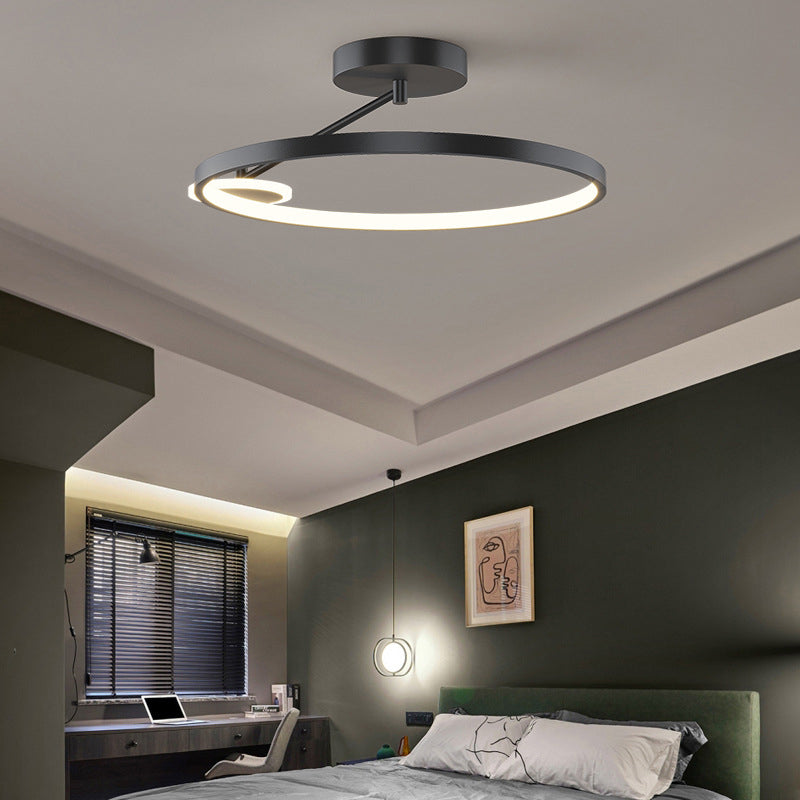 Luz de descarga de descarga circular contemporánea de metal 2 iluminación Flushmount Flushmount