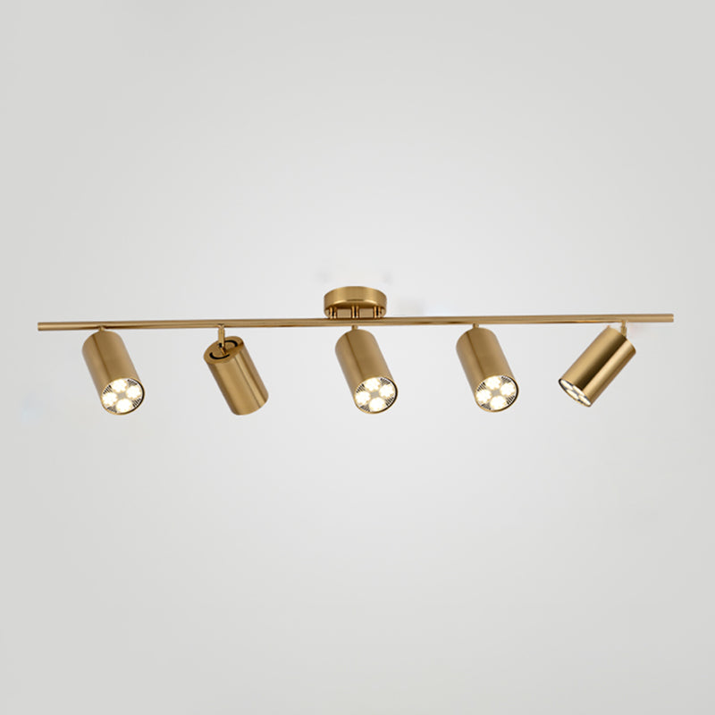 Lámpara de techo de riel de forma cilíndrica de forma cilíndrica Monte de aluminio moderno para centro comercial