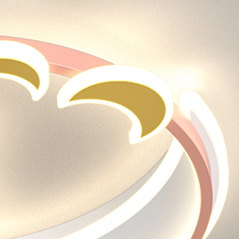 Lovely Flush Mount Ceiling Lamp Nordic Style LED Ceiling Mount Lighting for Bedroom