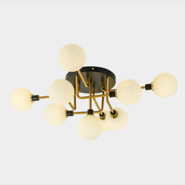 Luz de techo al ras del vidrio de forma redonda Lucina moderna de montaje de altura de luces múltiples