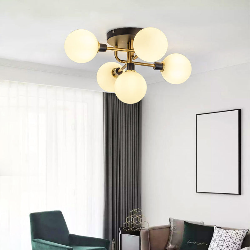 Luz de techo al ras del vidrio de forma redonda Lucina moderna de montaje de altura de luces múltiples