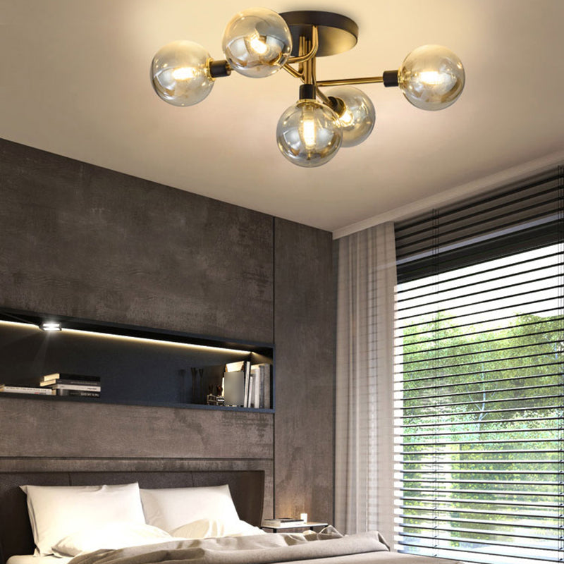 Luz de techo al ras del vidrio de forma redonda Lucina moderna de montaje de altura de luces múltiples