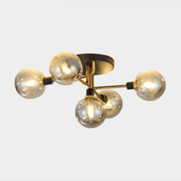 Luz de techo al ras del vidrio de forma redonda Lucina moderna de montaje de altura de luces múltiples