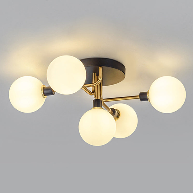 Luz de techo al ras del vidrio de forma redonda Lucina moderna de montaje de altura de luces múltiples