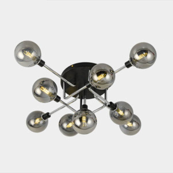 Luz de techo al ras del vidrio de forma redonda Lucina moderna de montaje de altura de luces múltiples