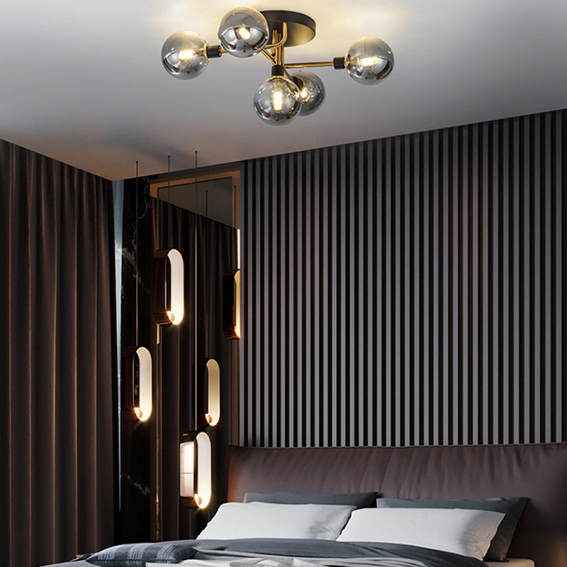 Luz de techo al ras del vidrio de forma redonda Lucina moderna de montaje de altura de luces múltiples