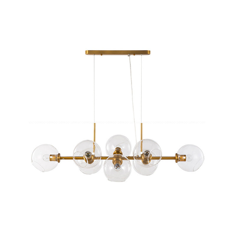 Modern metalen eiland verlichtingsarmaturen