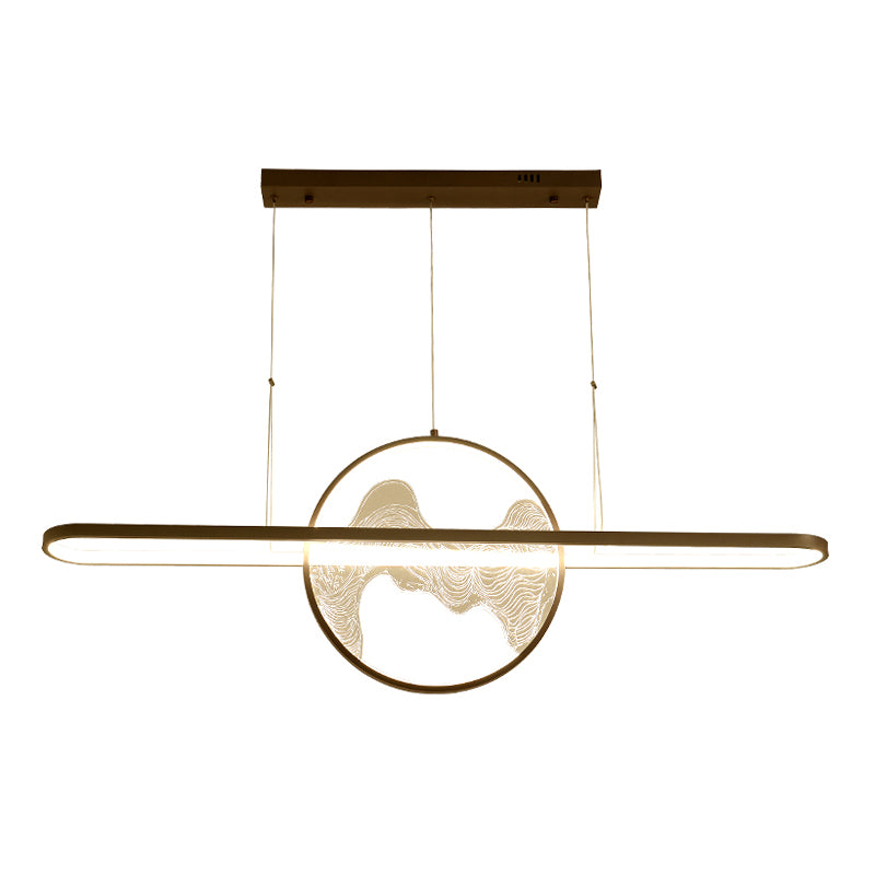 Moderner Stil Geometrischer Hanganhänger Lichter Metall Kronleuchter Beleuchtungskörper