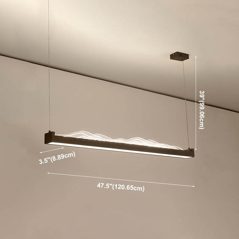 Luces colgantes colgantes geométricos de estilo moderno accesorios de iluminación de araña de metal