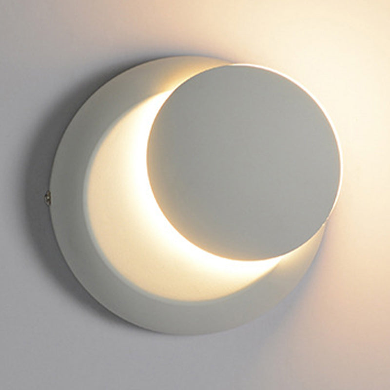Luz de pared de metal de estilo nórdico Round Rotatable 5.5 "de pared de pared de ancho para dormitorio