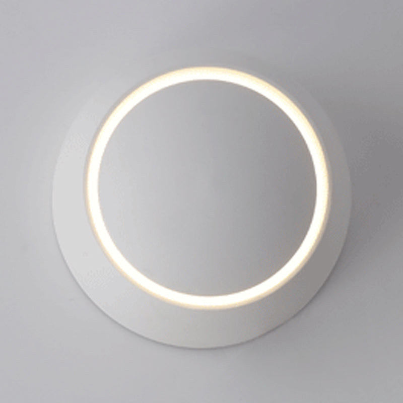 Luz de pared de metal de estilo nórdico Round Rotatable 5.5 "de pared de pared de ancho para dormitorio
