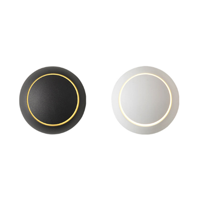 Luz de pared de metal de estilo nórdico Round Rotatable 5.5 "de pared de pared de ancho para dormitorio
