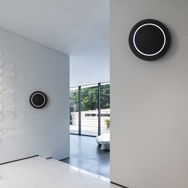 Luz de pared de metal de estilo nórdico Round Rotatable 5.5 "de pared de pared de ancho para dormitorio