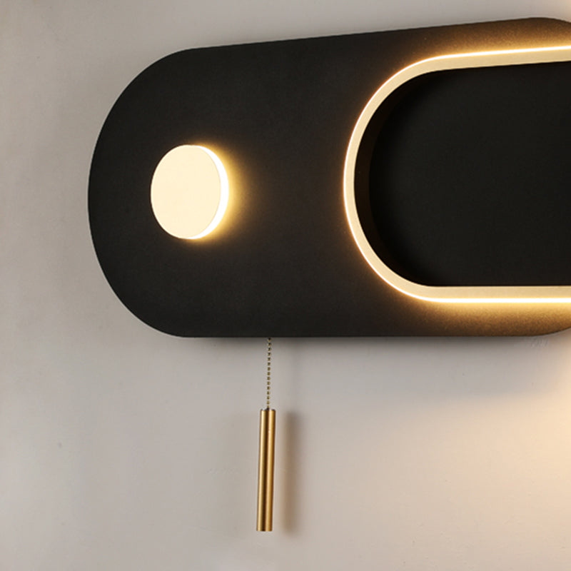 Geometry Shape Metal Wall Lights Modern Style 2 Light Wall Mount Lamps