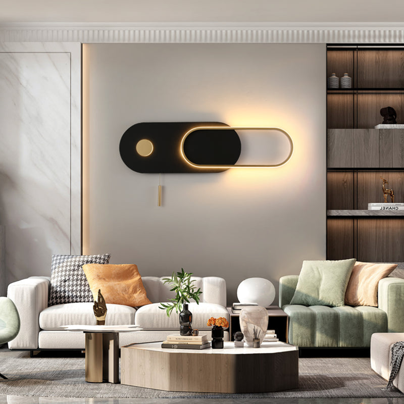 Geometry Shape Metal Wall Lights Modern Style 2 Light Wall Mount Lamps