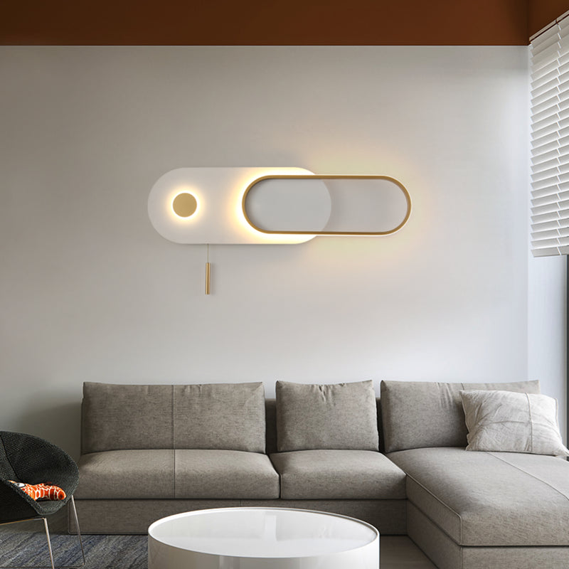 Geometry Shape Metal Wall Lights Modern Style 2 Light Wall Mount Lamps