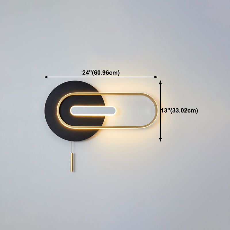 Geometry Shape Metal Wall Lights Modern Style 2 Light Wall Mount Lamps