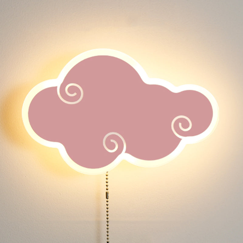 Accesorios de iluminación de la pared de la nube Metal de estilo moderno 1 Lámparas de pared de luz