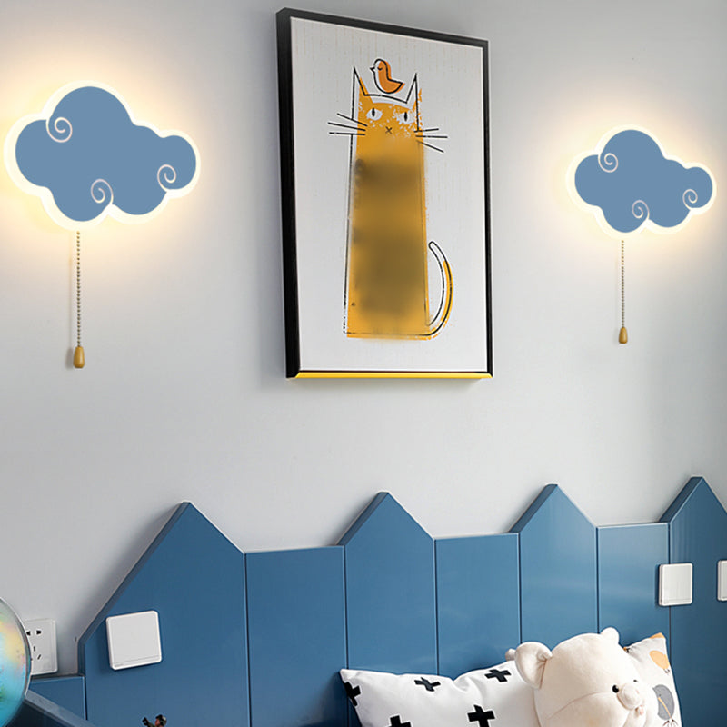 Accesorios de iluminación de la pared de la nube Metal de estilo moderno 1 Lámparas de pared de luz