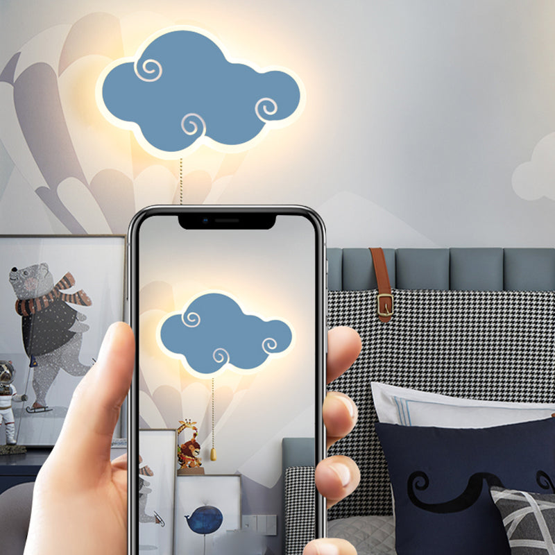Accesorios de iluminación de la pared de la nube Metal de estilo moderno 1 Lámparas de pared de luz