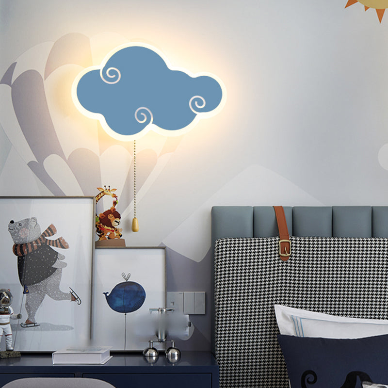 Accesorios de iluminación de la pared de la nube Metal de estilo moderno 1 Lámparas de pared de luz