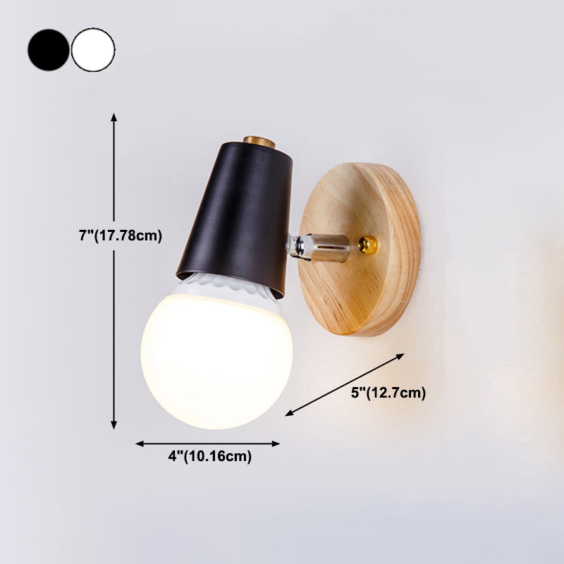 Accesorios de iluminación de pared geométrica de estilo de metal de estilo moderno 1 lámparas de pared de luz