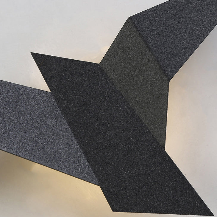 Estilo moderno de forma única mate de pared metal 1 iluminación de apliques de luz para sala de estar