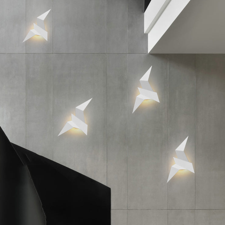 Estilo moderno de forma única mate de pared metal 1 iluminación de apliques de luz para sala de estar