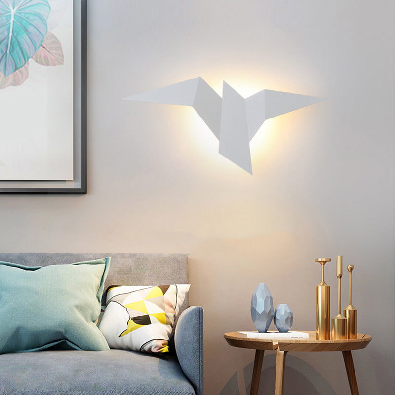 Estilo moderno de forma única mate de pared metal 1 iluminación de apliques de luz para sala de estar