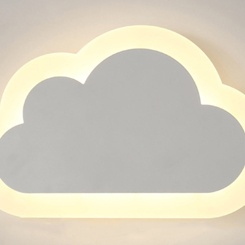 1-Light Wall Lighting Fixtures Modern Style Metal Wall Mounted Lights in White