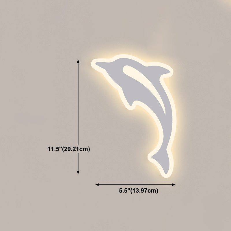 1-Light Wall Lighting Fixtures Modern Style Metal Wall Mounted Lights in White