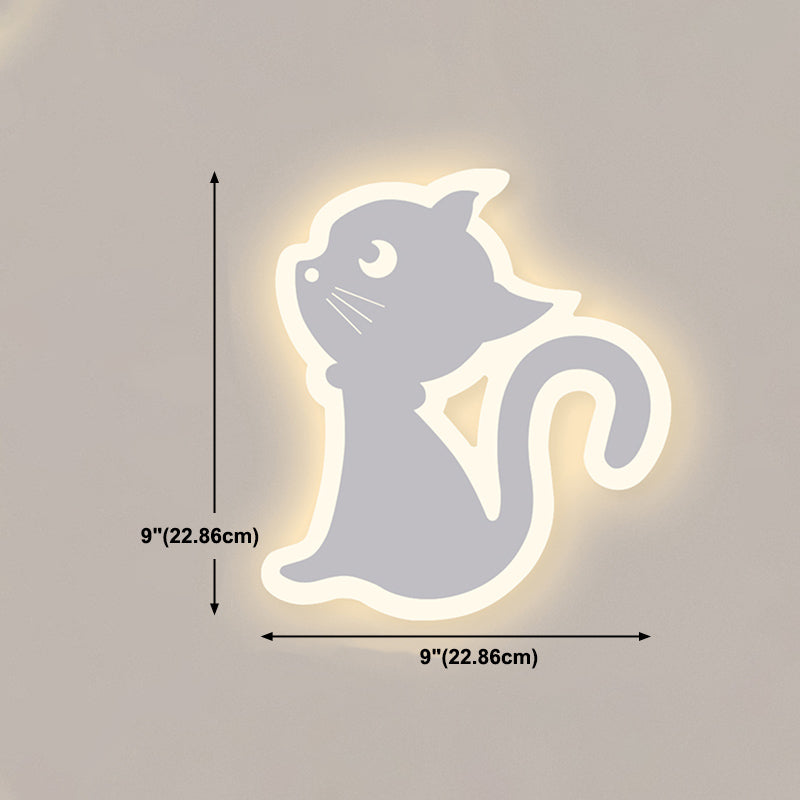 1-Light Wall Lighting Fixtures Modern Style Metal Wall Mounted Lights in White