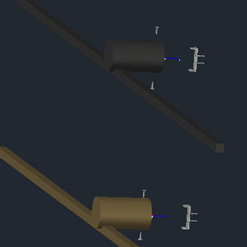 Forma lineal Luz de pared de metal Estilo moderno 1 Luz de luz de pared de luz