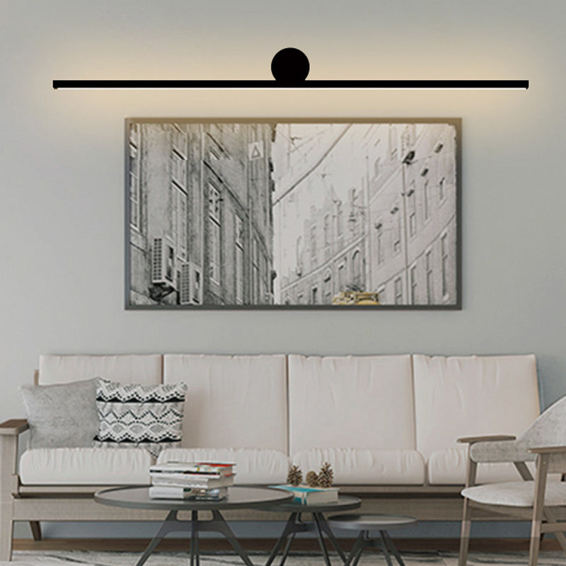 Forma lineal Luz de pared de metal Estilo moderno 1 Luz de luz de pared de luz